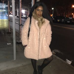 Pink Fur Coat
